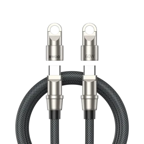  BWOO BO-X310 60W 2 in 1 Type-C to Type-C Cable 