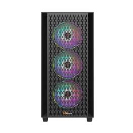  PC Power Flow Dark Mesh Mid Tower ATX Gaming Casing 